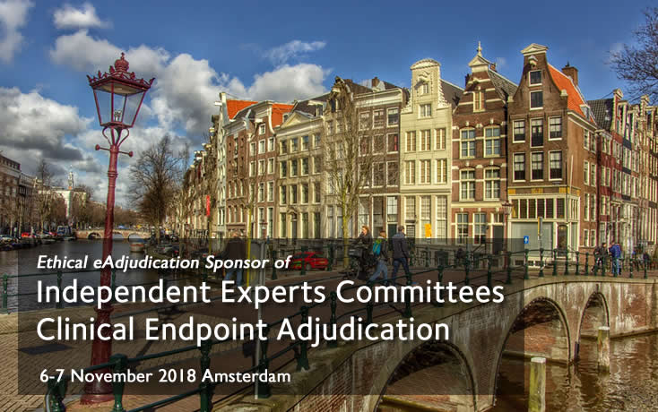 Ethical Sponsor of the first event dedicated to Endpoint Adjudication in Europe.  6-7 November 2018 Amsterdam
